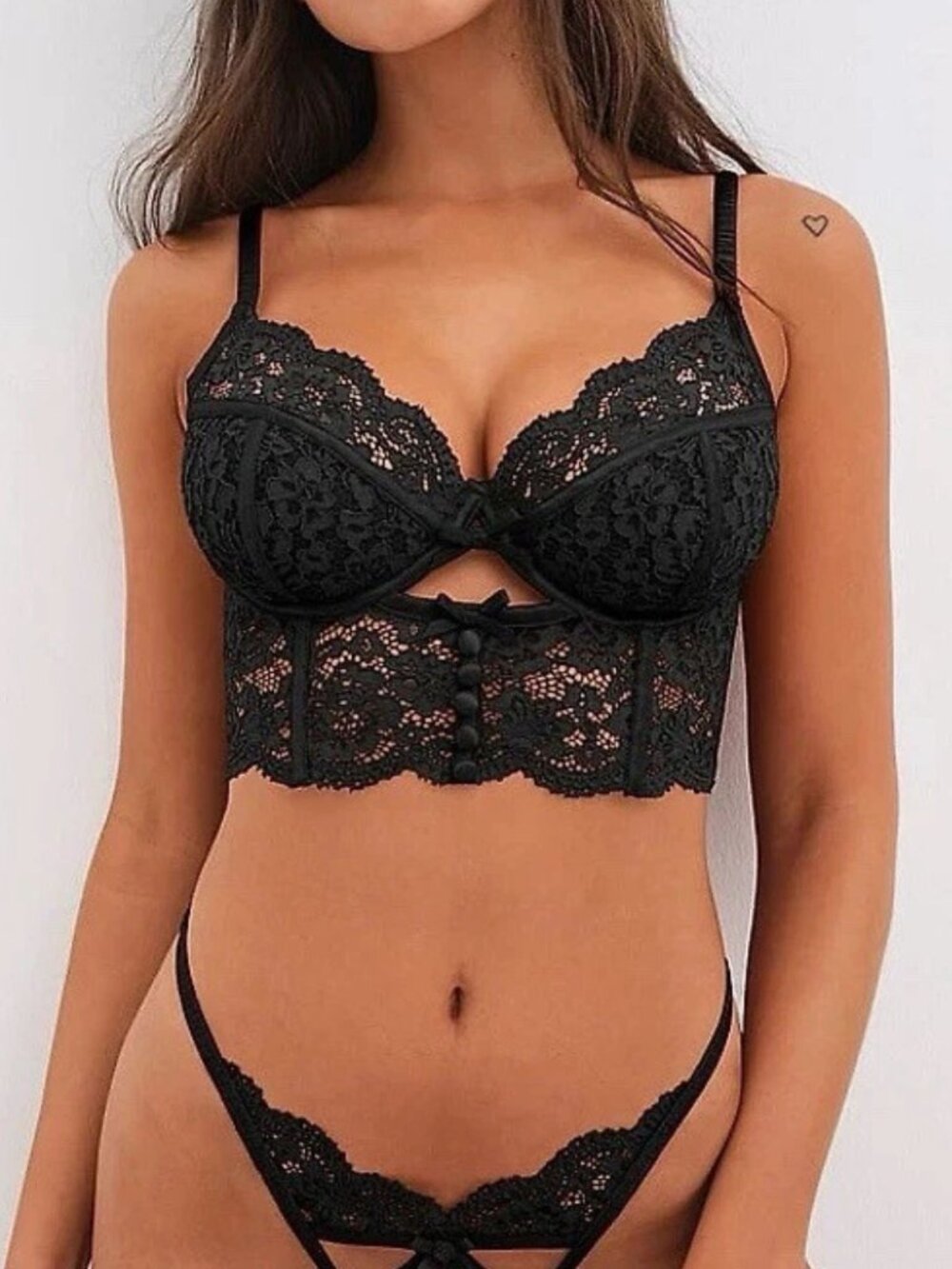 New! For Love And Lemons Black Creamsicle Lace Underwire Bra 32A 34282